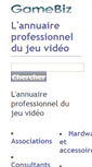 Mobile Screenshot of gamebiz.fr